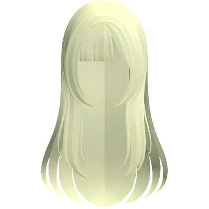 shoujo anime girl hair w side bangs yellow Roblox item