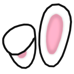 cartoony bunny ears