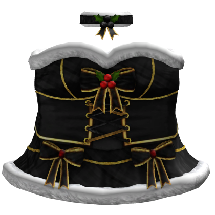 Emo Black Christmas Dress