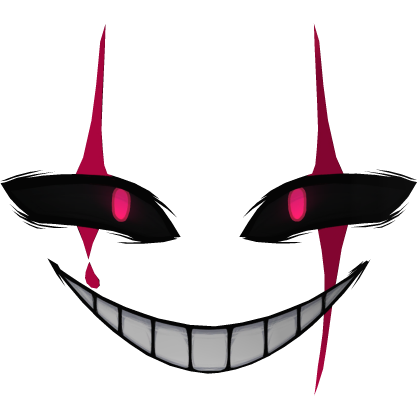 Freaky Smiling Jester Face Ruby Roblox item