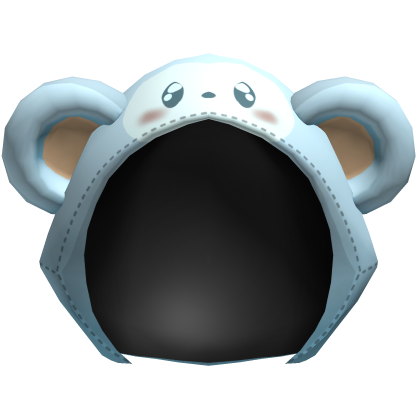 Blue Kawaii Monkey Plush Hood