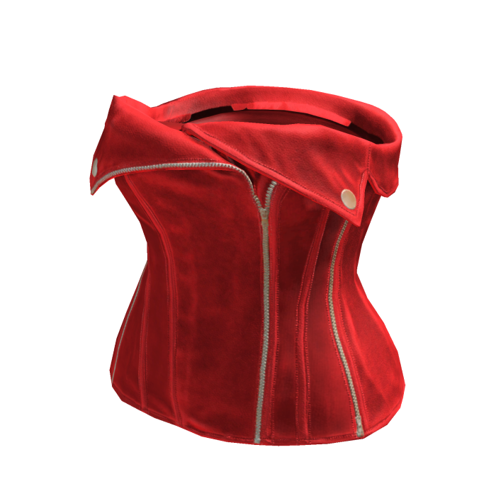 Red Leather Tube Top