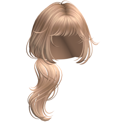 Wispy Wolfcut Side Ponytail Silky Blonde Roblox item
