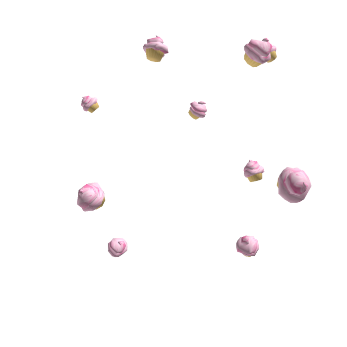 Strawberry Cupcakes Confetti Aura