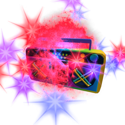 Colorful boombox
