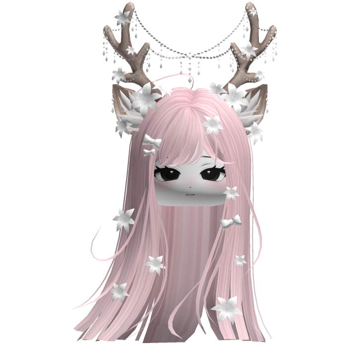Ethereal Christmas Fairy Fawn Hair w/ Antlers