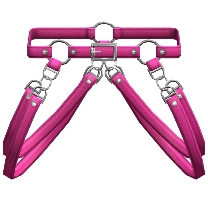 Hot Pink Suspender Hanging Y2K Waist Straps 3.0