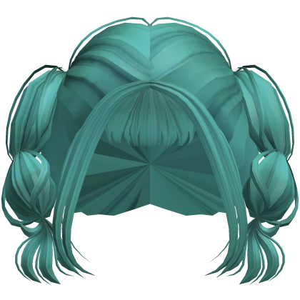 Kawaii Bubbly Braids Cyan Hair thumbnail