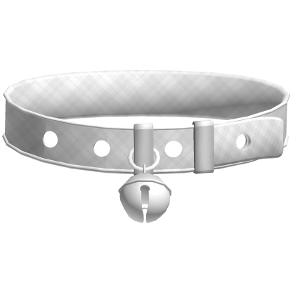 ♡ : plaid choker with bell in white