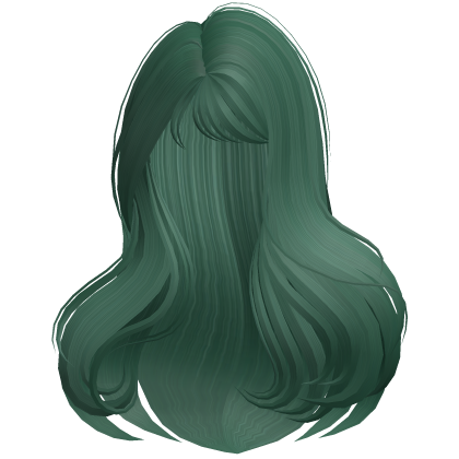 Voluminous Long Blowout Hair (Green) Roblox item