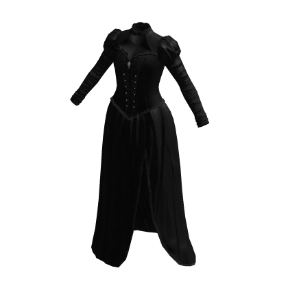 ♾️ Black Victorian goth corset dress