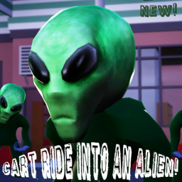 Cart ride into an ALIEN!