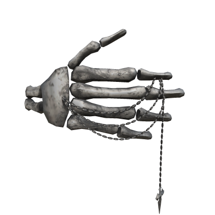 Skeleton Hand Face Cover w/ Chain