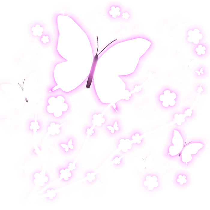 (GLOWING) emissive butterfly nature aura