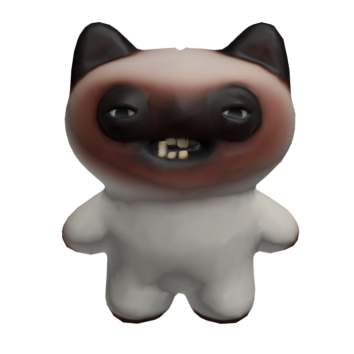 Fuggler Alley Cats Yawper Siamese Plushie 