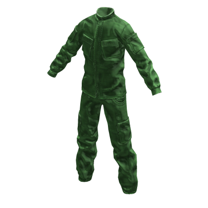 Green Work Uniform Coverall Jumpsuit