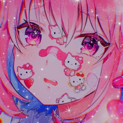 pfp hello kitty anime girl Roblox decal