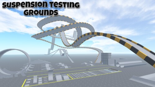 Suspension testing grounds - stunt ramp car drive