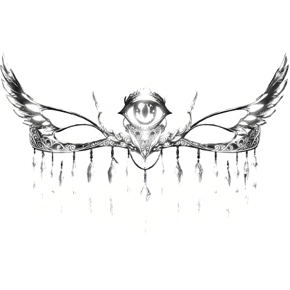 Glowing Godly Angel Eye Crown (White) - Emissive