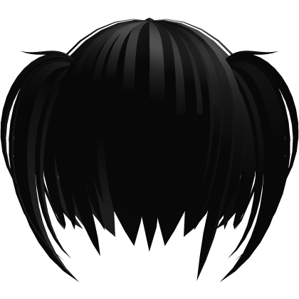 🕸️๋. ⭑ Mourning Gothic Pigtails || Black