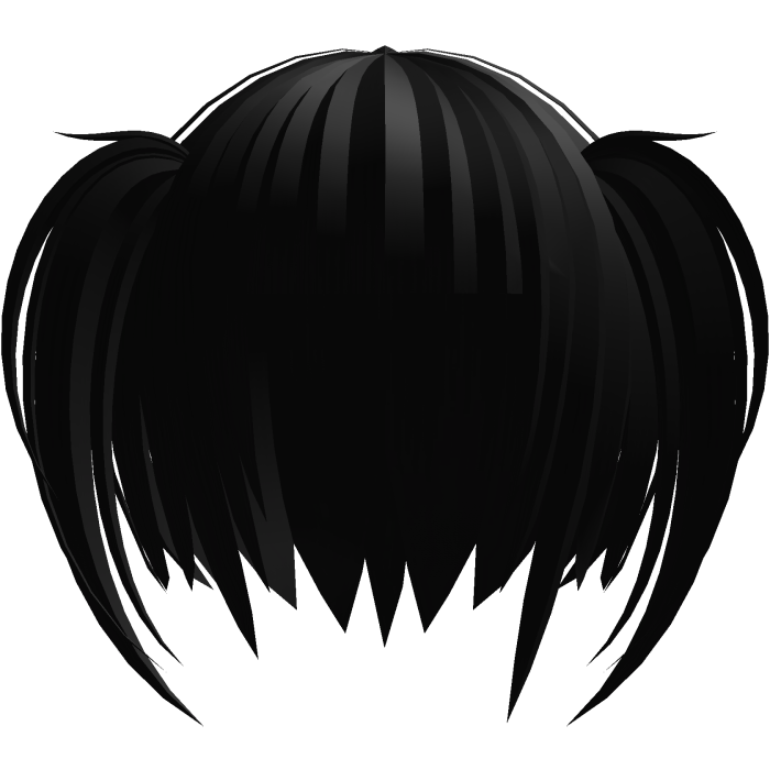 🕸️๋. ⭑ Mourning Gothic Pigtails || Black