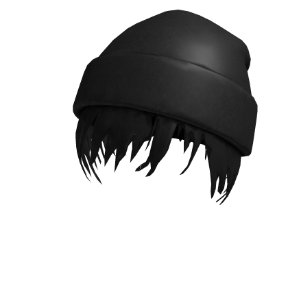 Beanie with black hair Roblox item