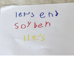 Soybeen has lie to many its time for it to end