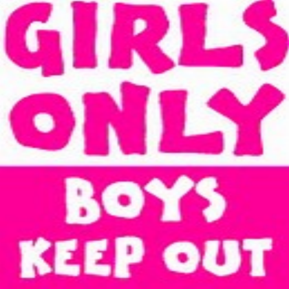 girls only sign Roblox decal