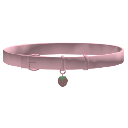adorable strawberry collar (pink)