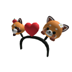 Lesser panda hair band(Heart)