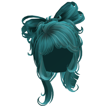 Short Cute Bow Shaped Ponytail Hair - Lagoon Roblox item