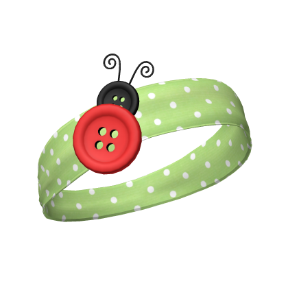 Igari Ladybug Button Headband ♡