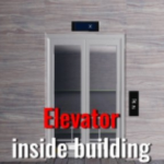 Elevator inside building
