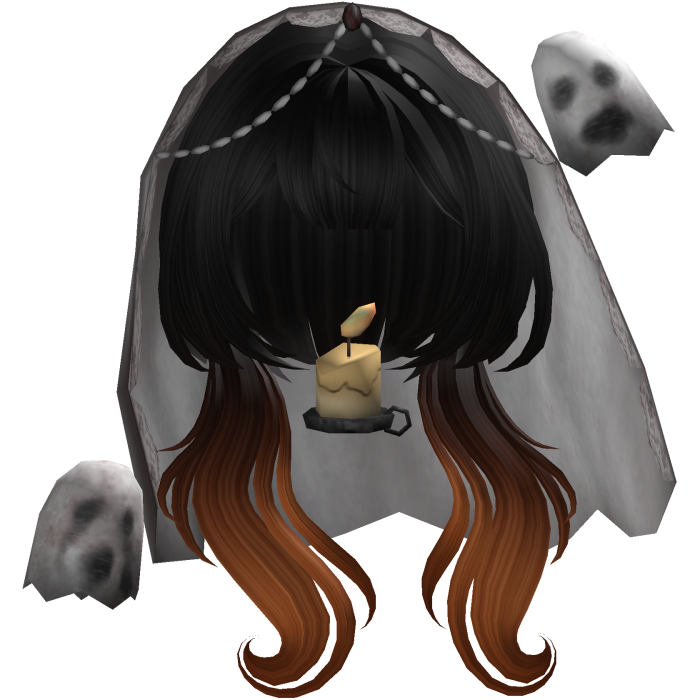 Halloween Ombre Orange Windy Ghost Hair