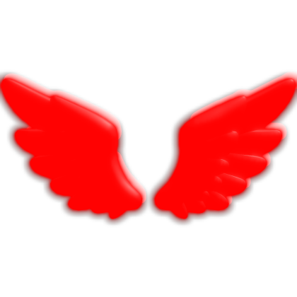 [EMISSIVE] Glowing Red Angel Wings