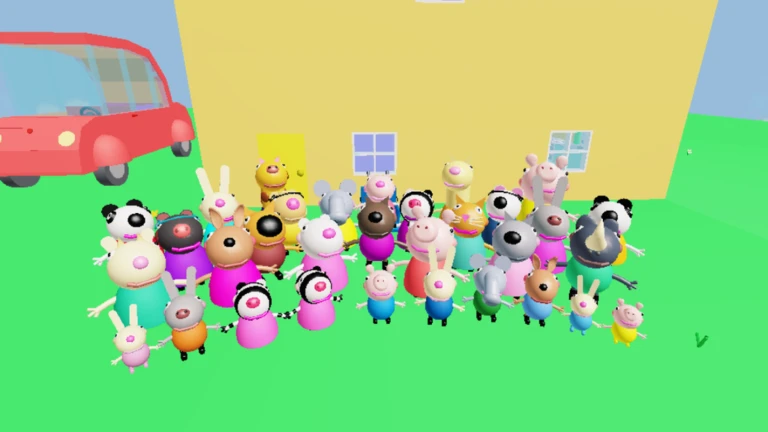 Have Fun With The Family Pig Friends!
