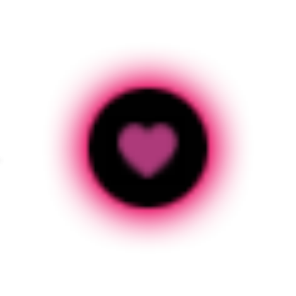 Glowing heart cursor Roblox decal