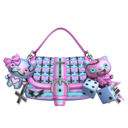 Pastel Goth Harajuku Decora Bag W/ Cute Keychains