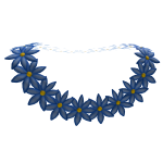 Azure Blue Flower Lei