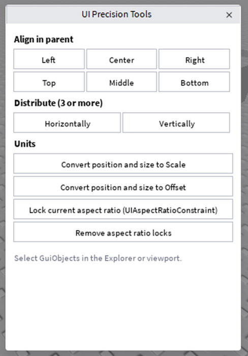 UIPrecisionTools preview 1