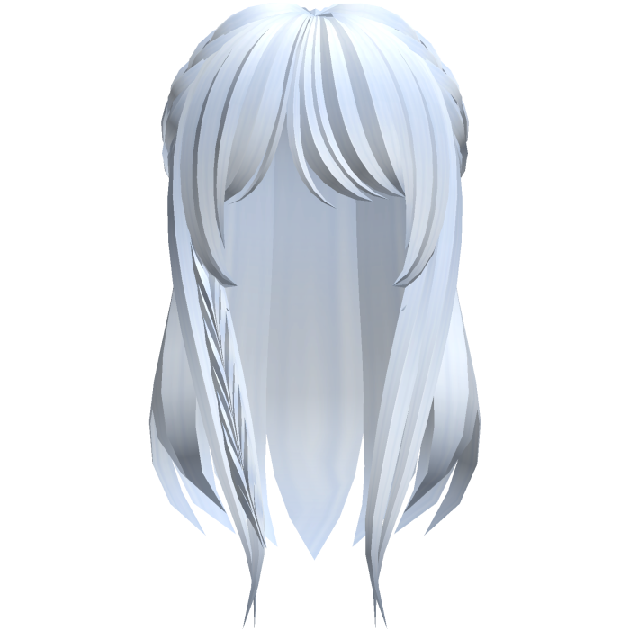 sweet long moe hair in blue