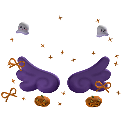 Cute Halloween Wings & Bow Aura