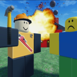 A bunch of npcs build stuff