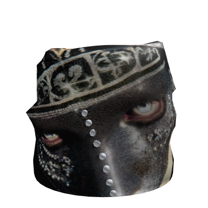 Y2K Chrome Mask Beanie | Gothic Grunge