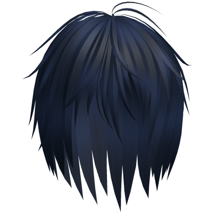 Emo Messy Razor Cut Layered Hair (Blue)