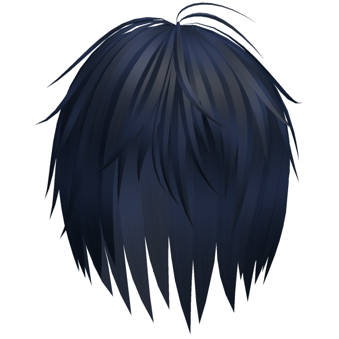 Emo Messy Razor Cut Layered Hair (Blue)