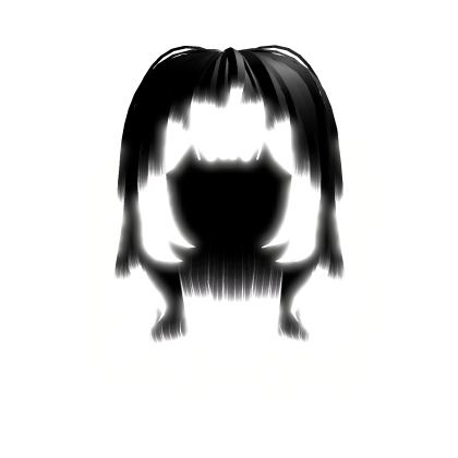 Emissive long hair bangs White Roblox item