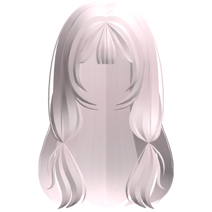 cutesy doll long wavy hair in pastel pink