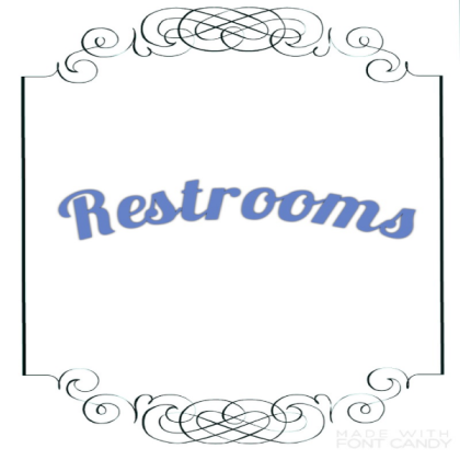 Restrooms sign Roblox decal