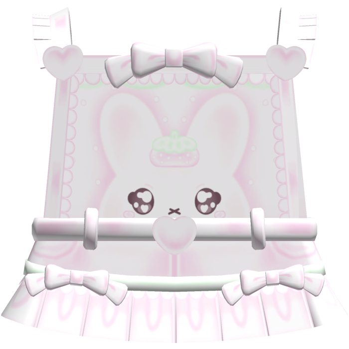 Cute Ruffled Strawberry Miffy Overalls